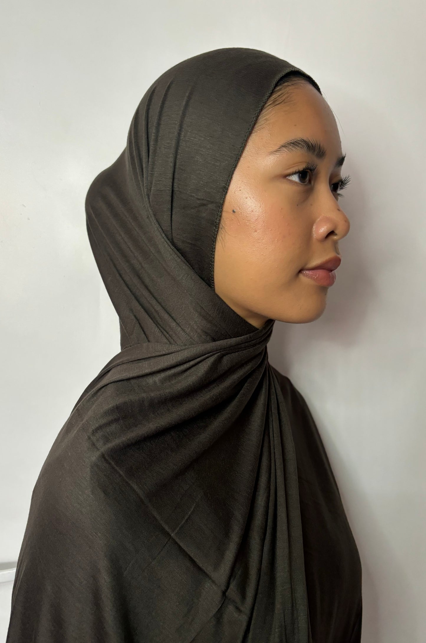 Jersey Hijab- Charcoal