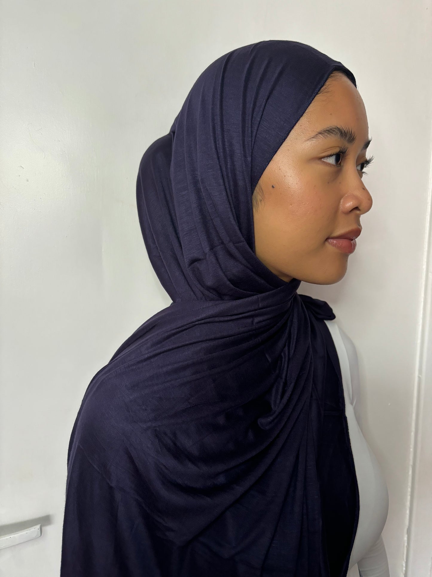 Jersey Hijab- Midnight Blue