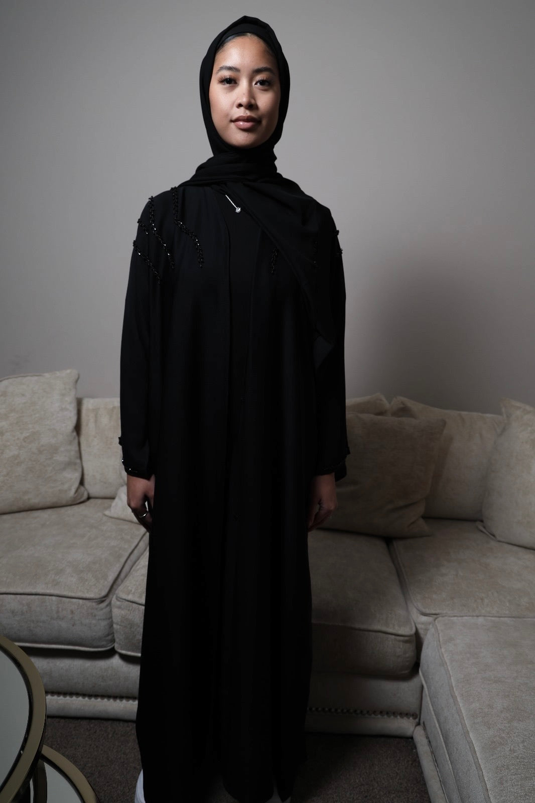 Amara two piece abaya- Black