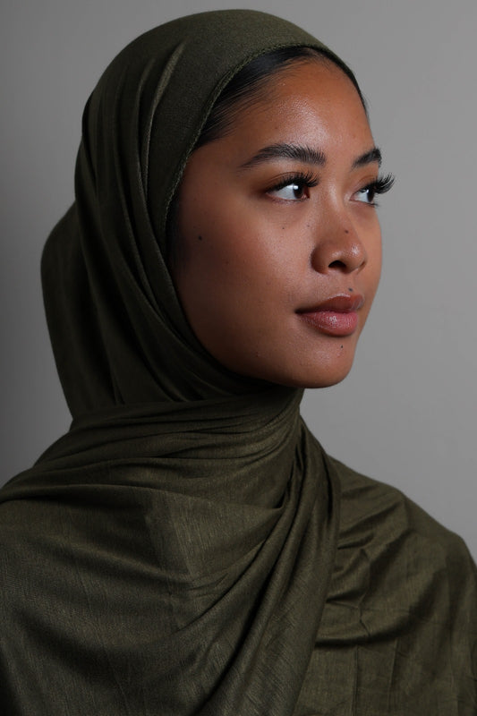 Jersey Hijab-Khaki